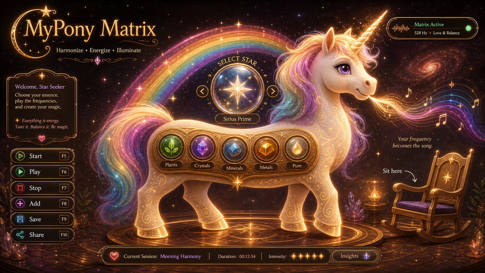 MyPony Matrix unicorn app template